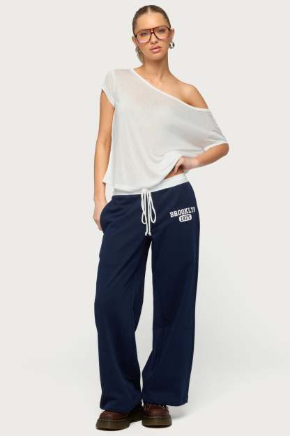 Petite Brookie Sweatpants - NAVY