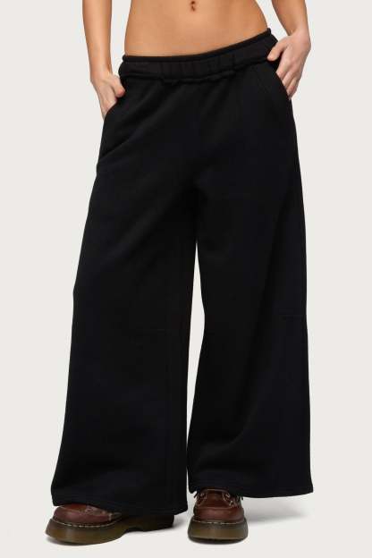 Petite Kori Oversized Sweatpants - BLACK
