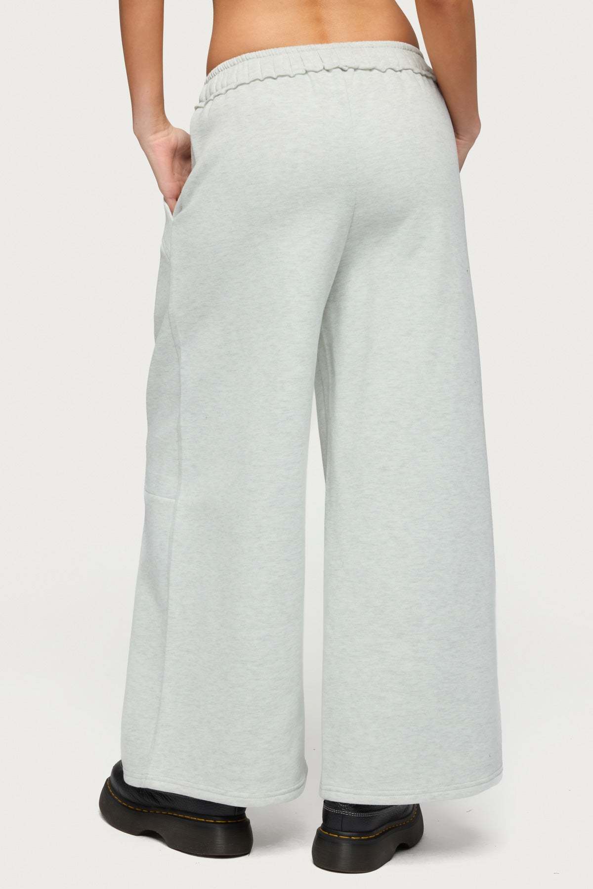 Petite Kori Oversized Sweatpants - GRAY-MELANGE
