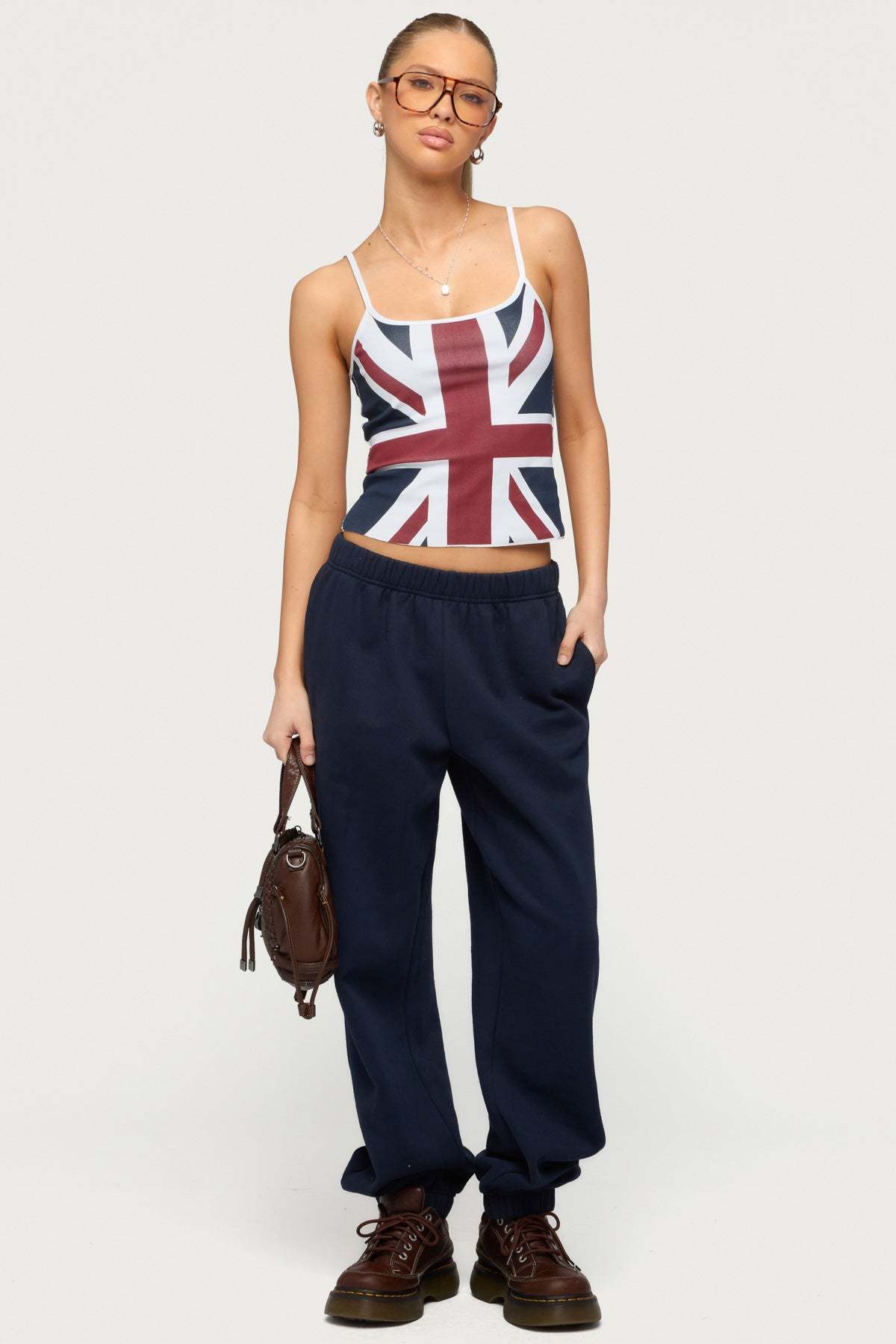 Petite Clark Oversized Sweatpants - NAVY