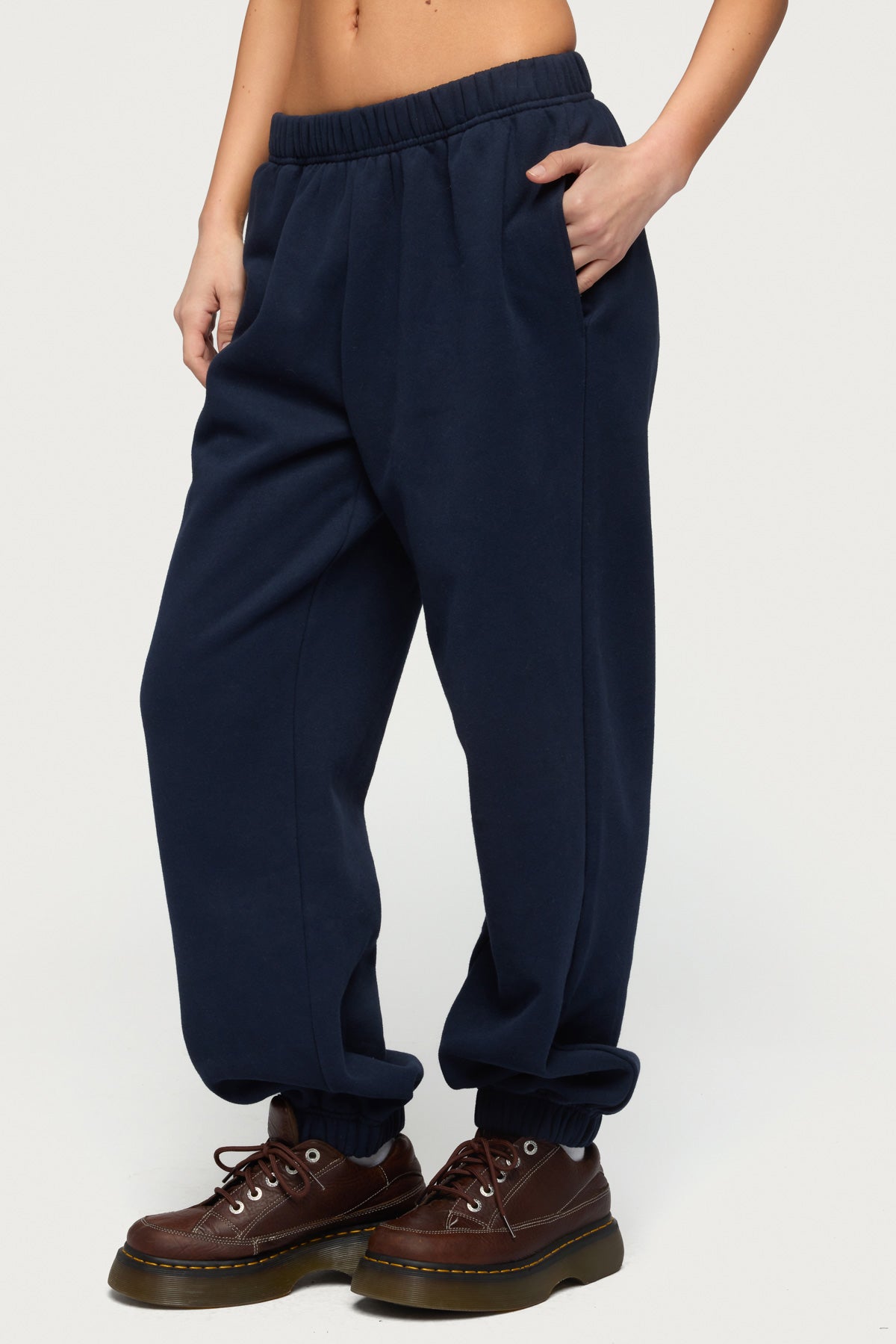 Petite Clark Oversized Sweatpants - NAVY