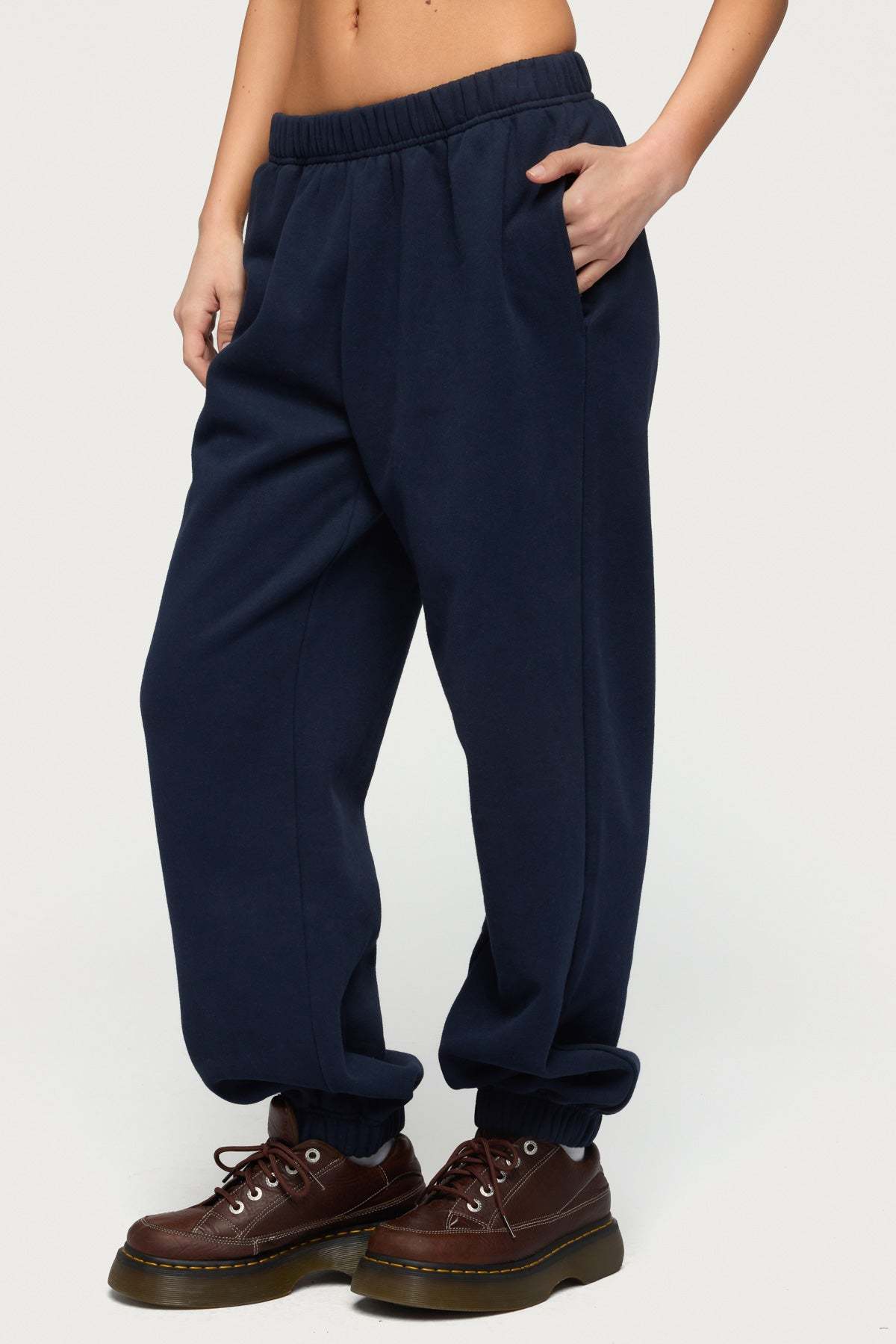 Petite Clark Oversized Sweatpants - NAVY