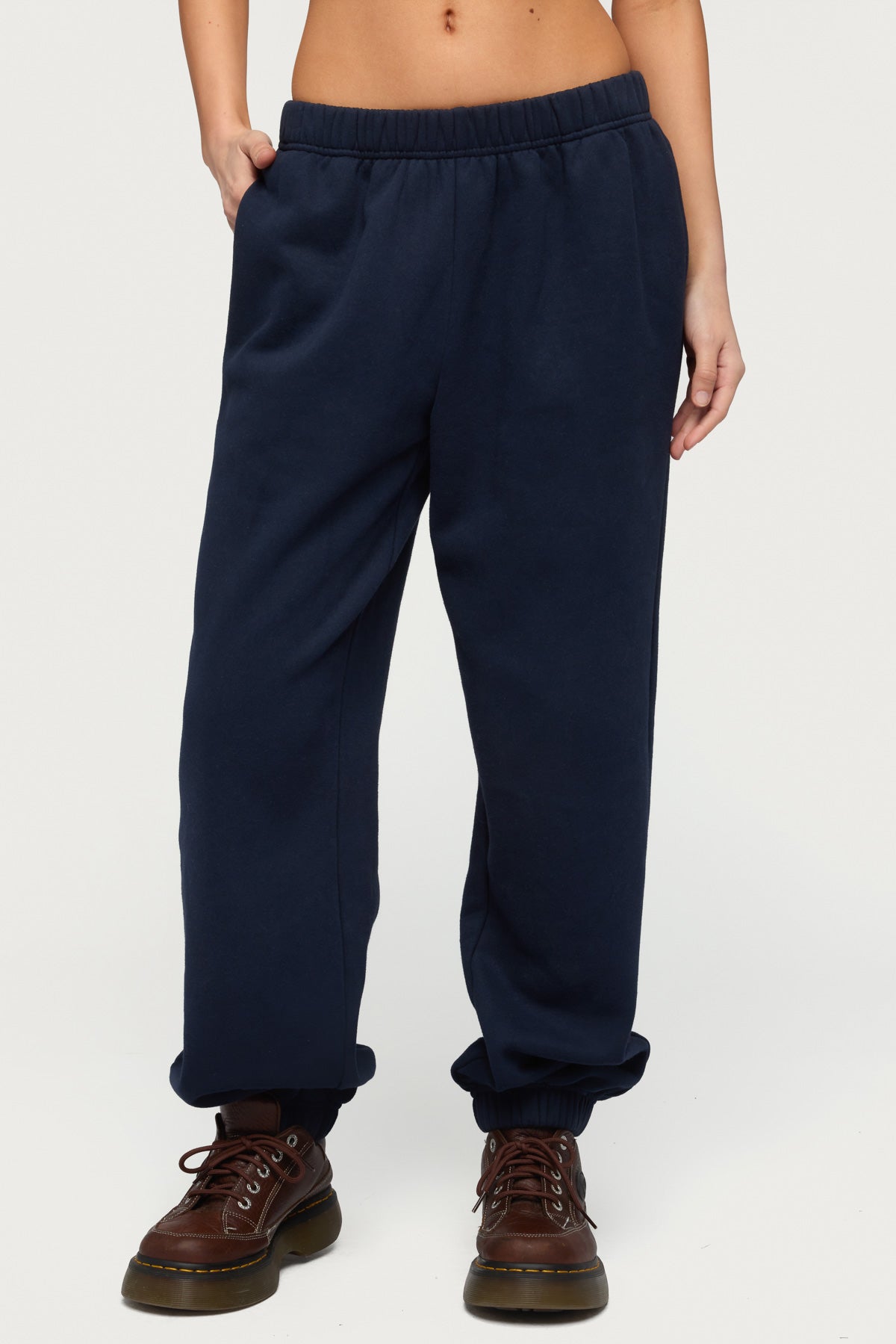 Petite Clark Oversized Sweatpants - NAVY