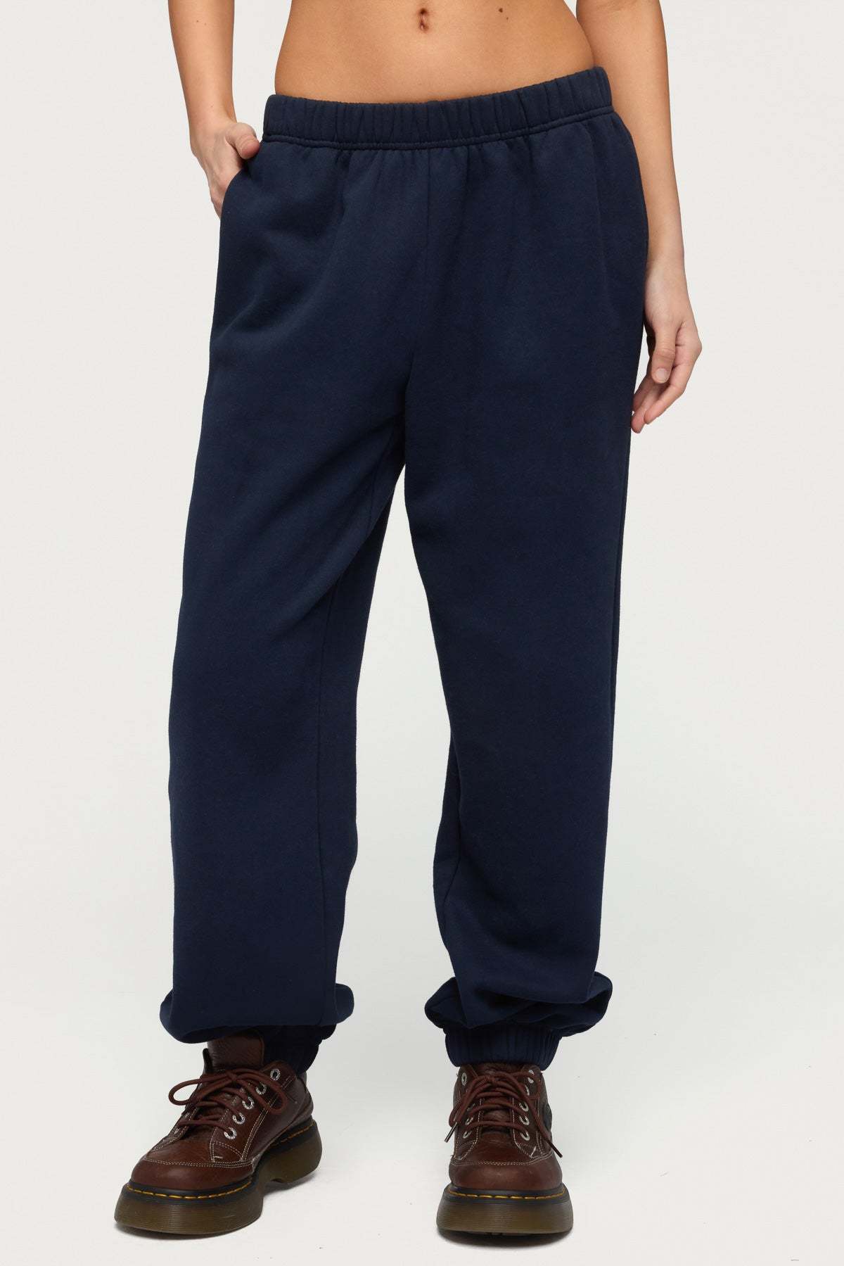 Petite Clark Oversized Sweatpants - NAVY