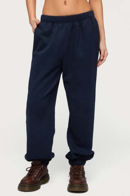 Petite Clark Oversized Sweatpants - NAVY