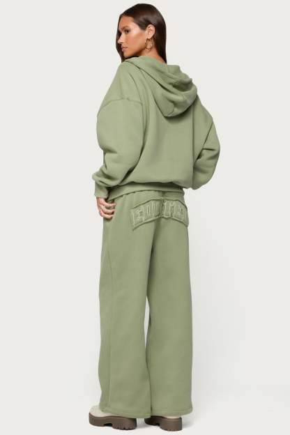 Forever Edikted Sweatpants - OLIVE