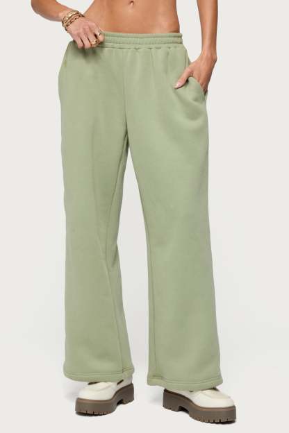 Forever Edikted Sweatpants - OLIVE