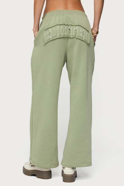 Forever Edikted Sweatpants - OLIVE