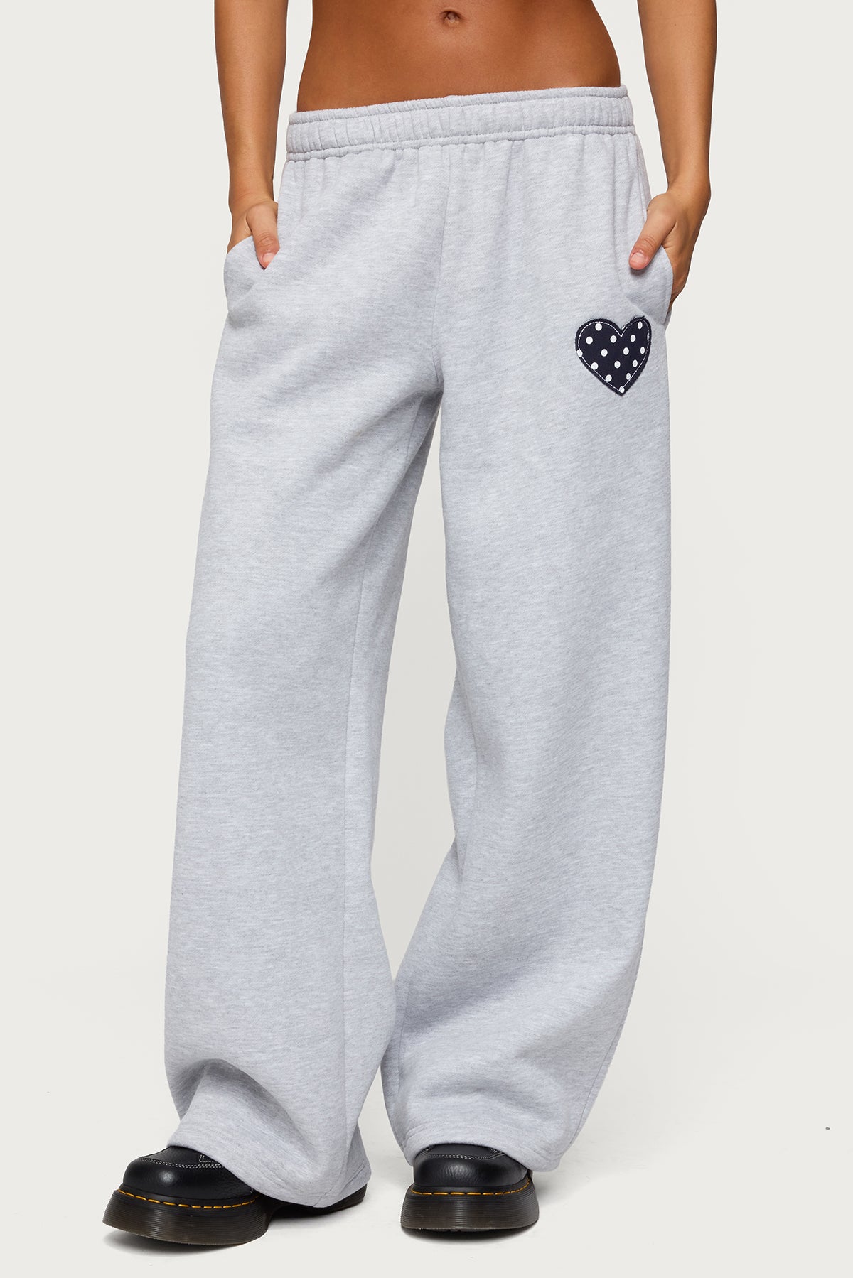 I Heart London Sweatpants - GRAY MELANGE