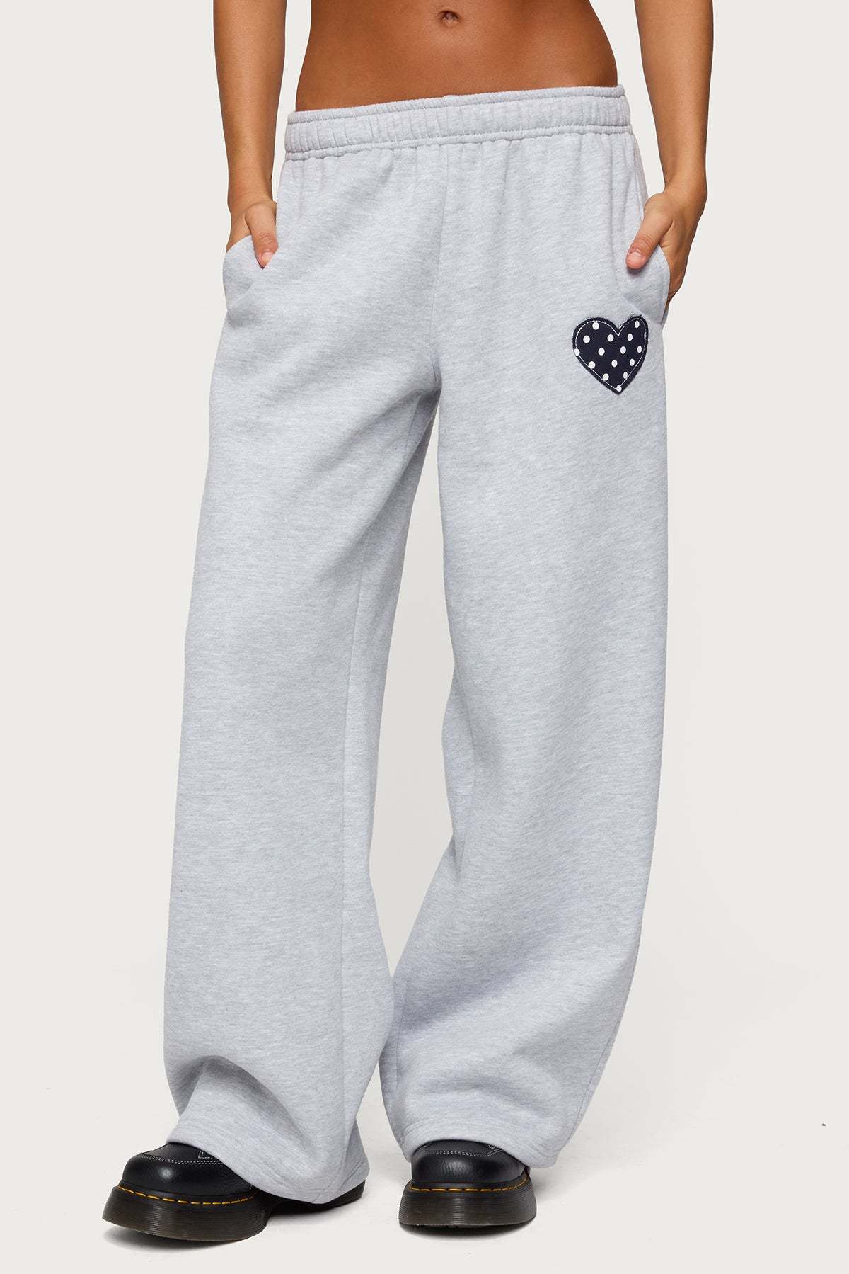I Heart London Sweatpants - GRAY MELANGE