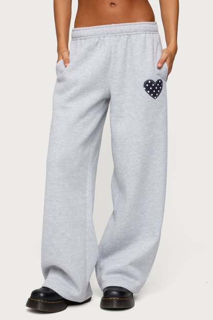 I Heart London Sweatpants - GRAY MELANGE