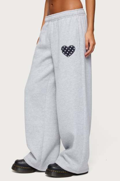 I Heart London Sweatpants - GRAY MELANGE