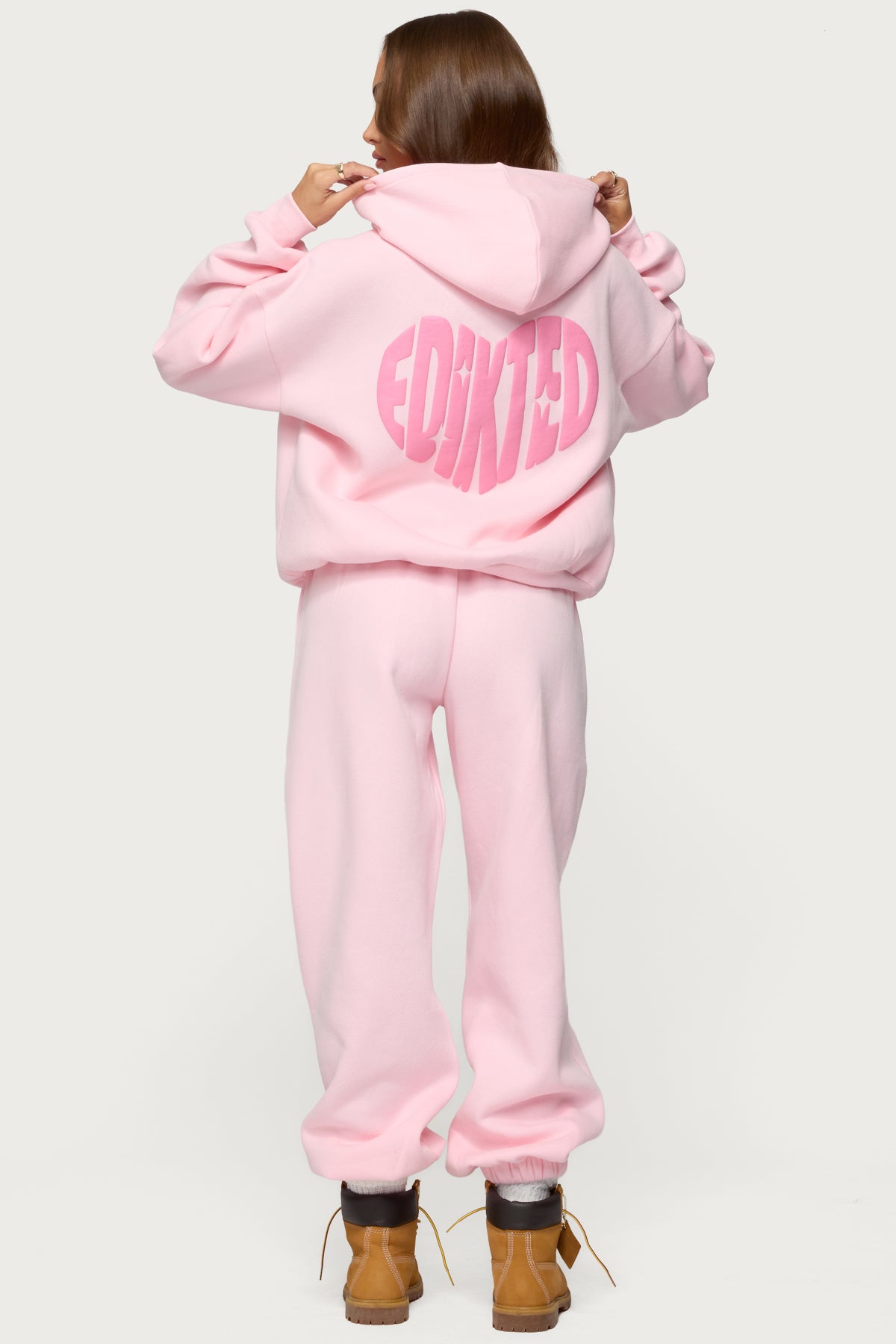 Major Love Edikted Sweatpants - LIGHT PINK