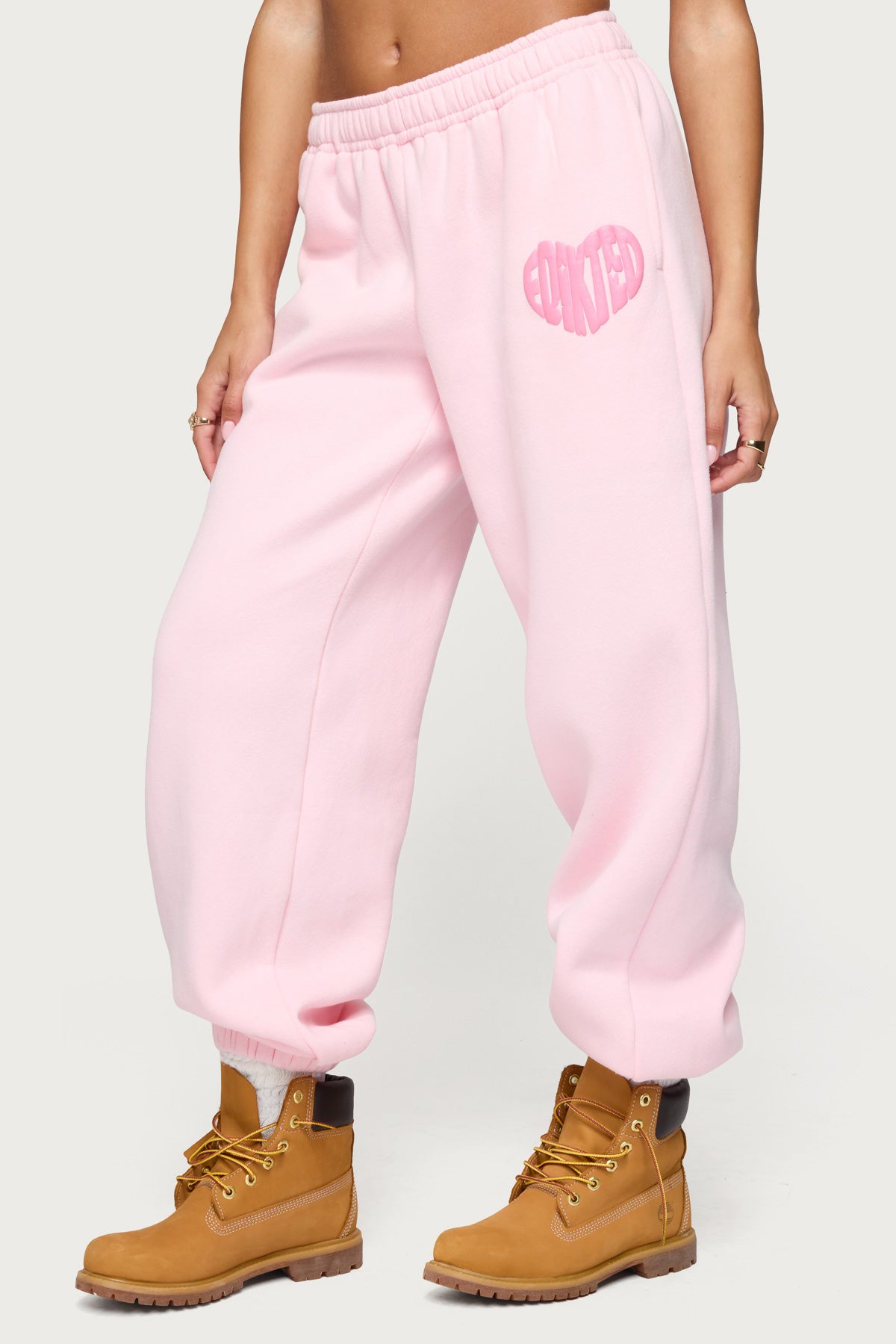 Major Love Edikted Sweatpants - LIGHT PINK