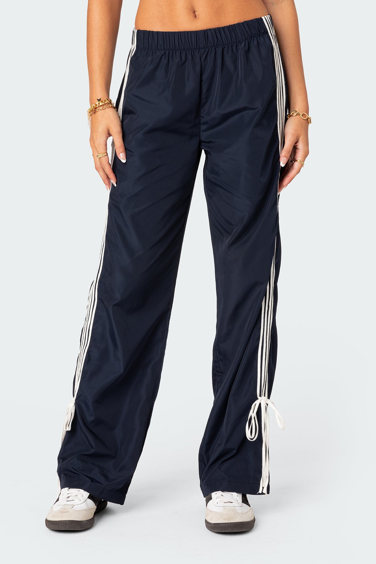 Remy Ribbon Track Pants - NAVY