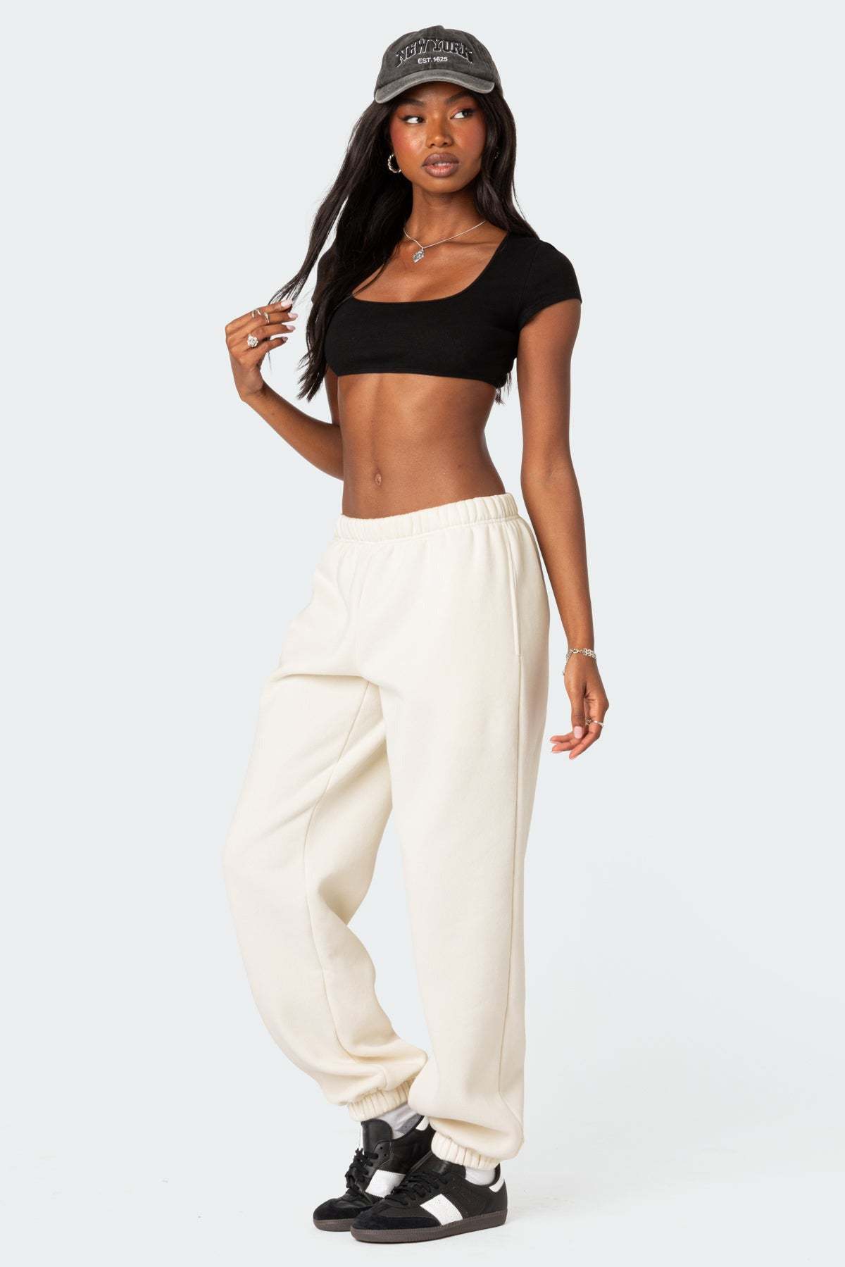 Clark Oversized Sweatpants - CREAM