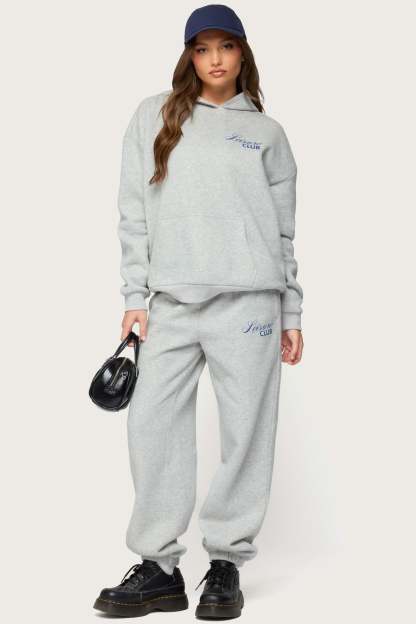Leisure Club Sweatpants - GRAY-MELANGE