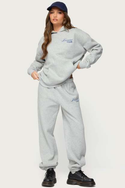 Leisure Club Sweatpants - GRAY-MELANGE