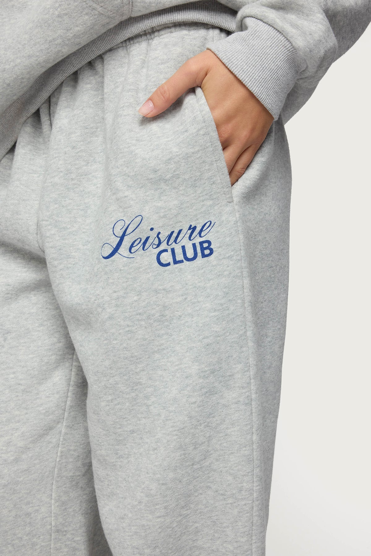 Leisure Club Sweatpants - GRAY-MELANGE