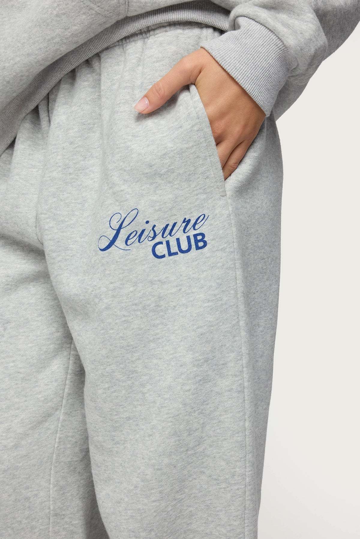 Leisure Club Sweatpants - GRAY-MELANGE