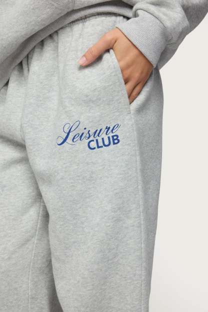 Leisure Club Sweatpants - GRAY-MELANGE