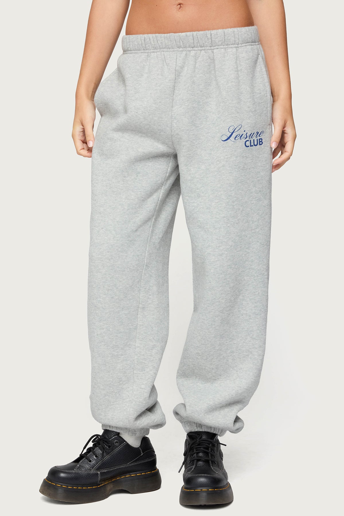 Leisure Club Sweatpants - GRAY-MELANGE