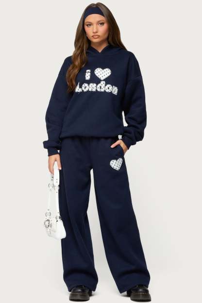 I Heart London Sweatpants - NAVY