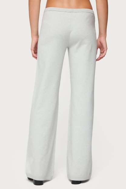 Embryn Knit Pants - LIGHT-GREY-MELANGE
