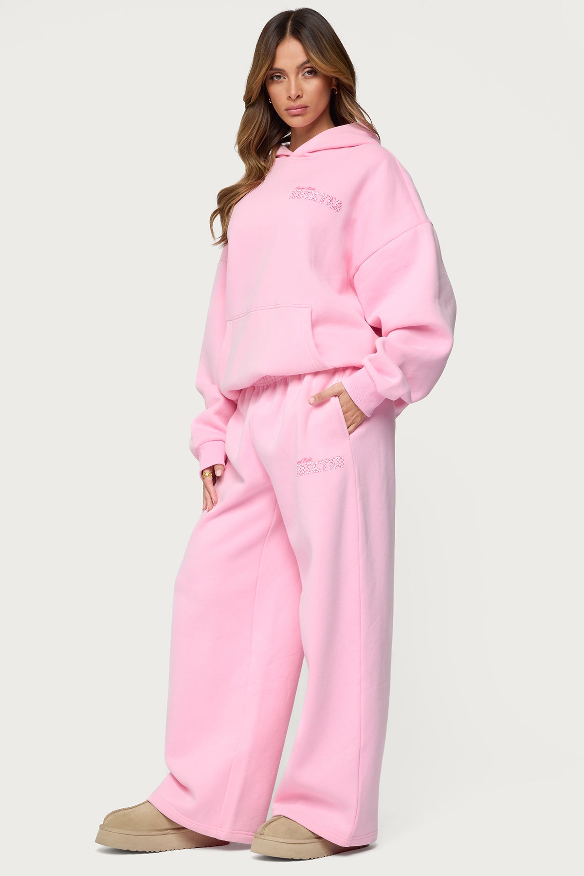 Pastel Edit Edikted Sweatpants - PINK