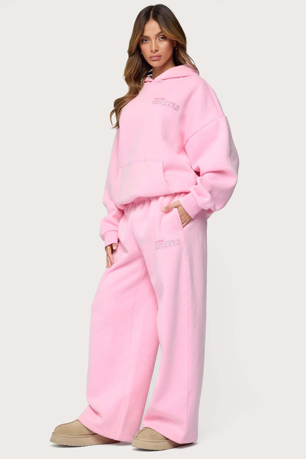 Pastel Edit Edikted Sweatpants - PINK