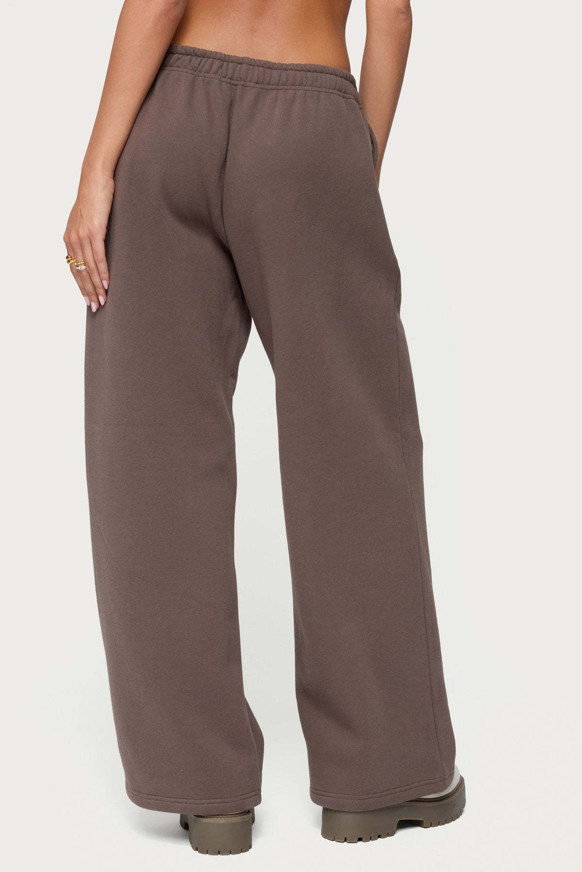 Be Edikted Sweatpants - BROWN