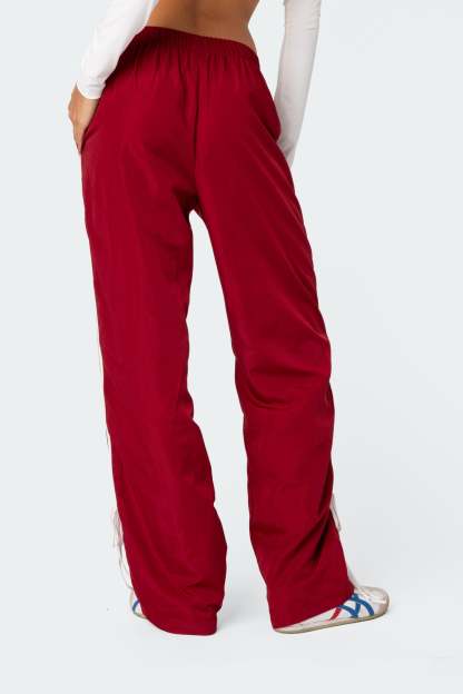 Remy Ribbon Track Pants - RED