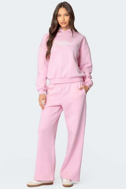 Miss Edikted Sweatpants - PINK