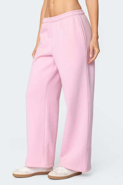 Miss Edikted Sweatpants - PINK