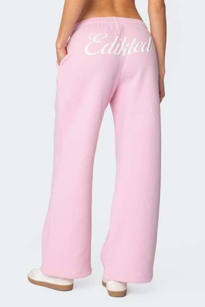 Miss Edikted Sweatpants - PINK