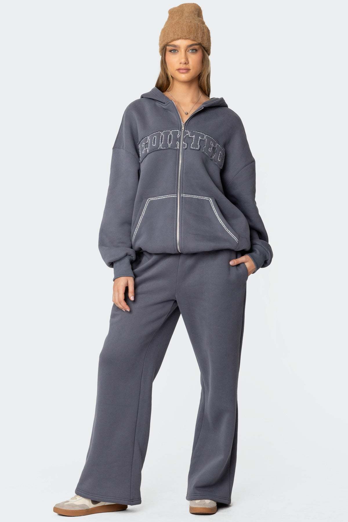 Forever Edikted Sweatpants - GRAY