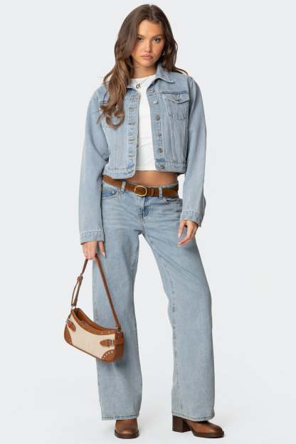Barb Denim Jacket - LIGHT BLUE