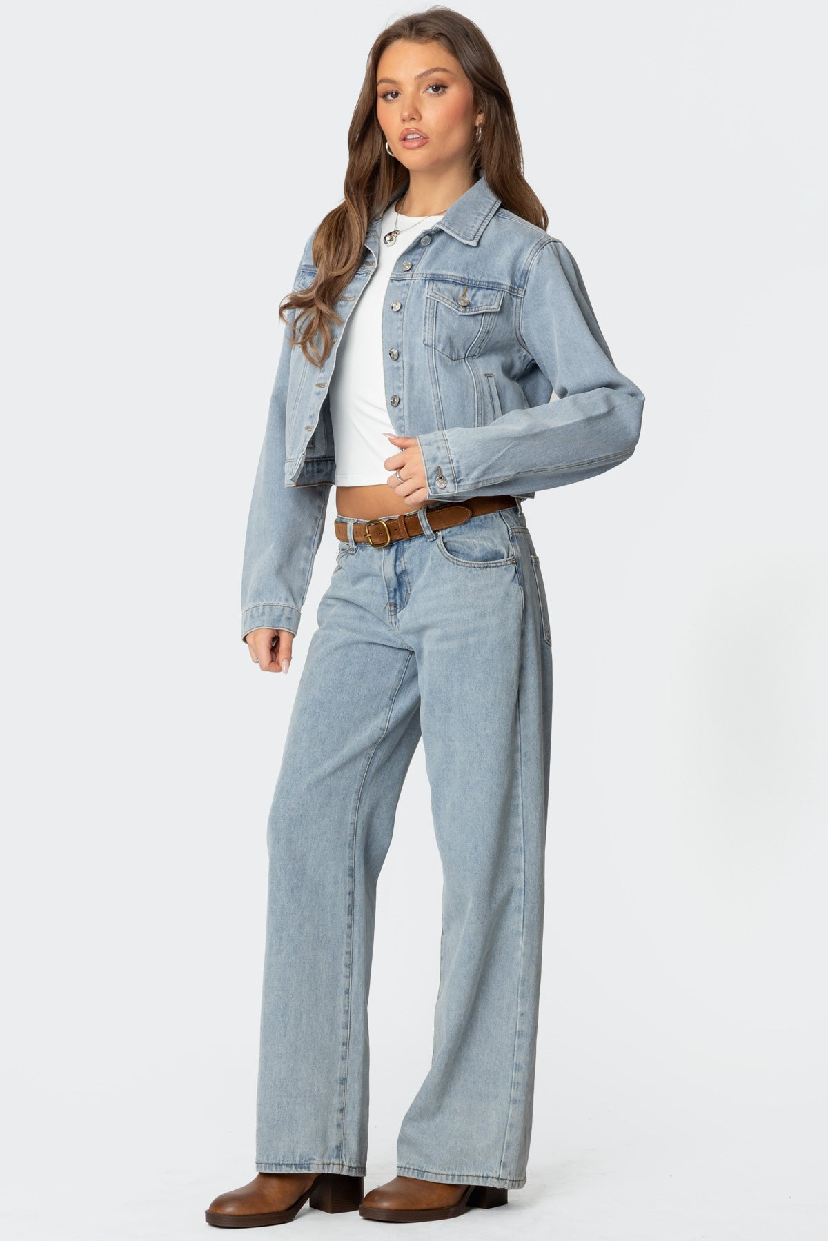Barb Denim Jacket - LIGHT BLUE