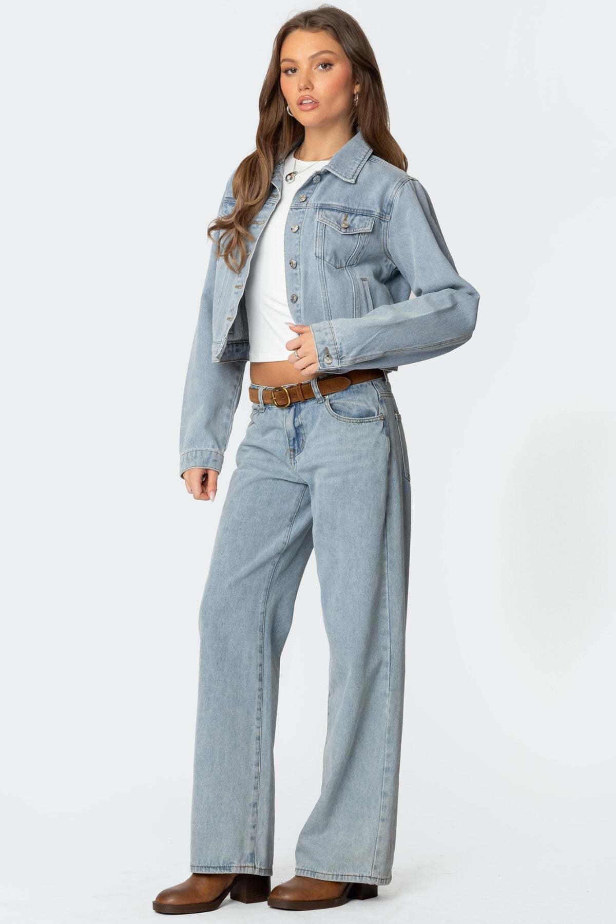 Barb Denim Jacket - LIGHT BLUE