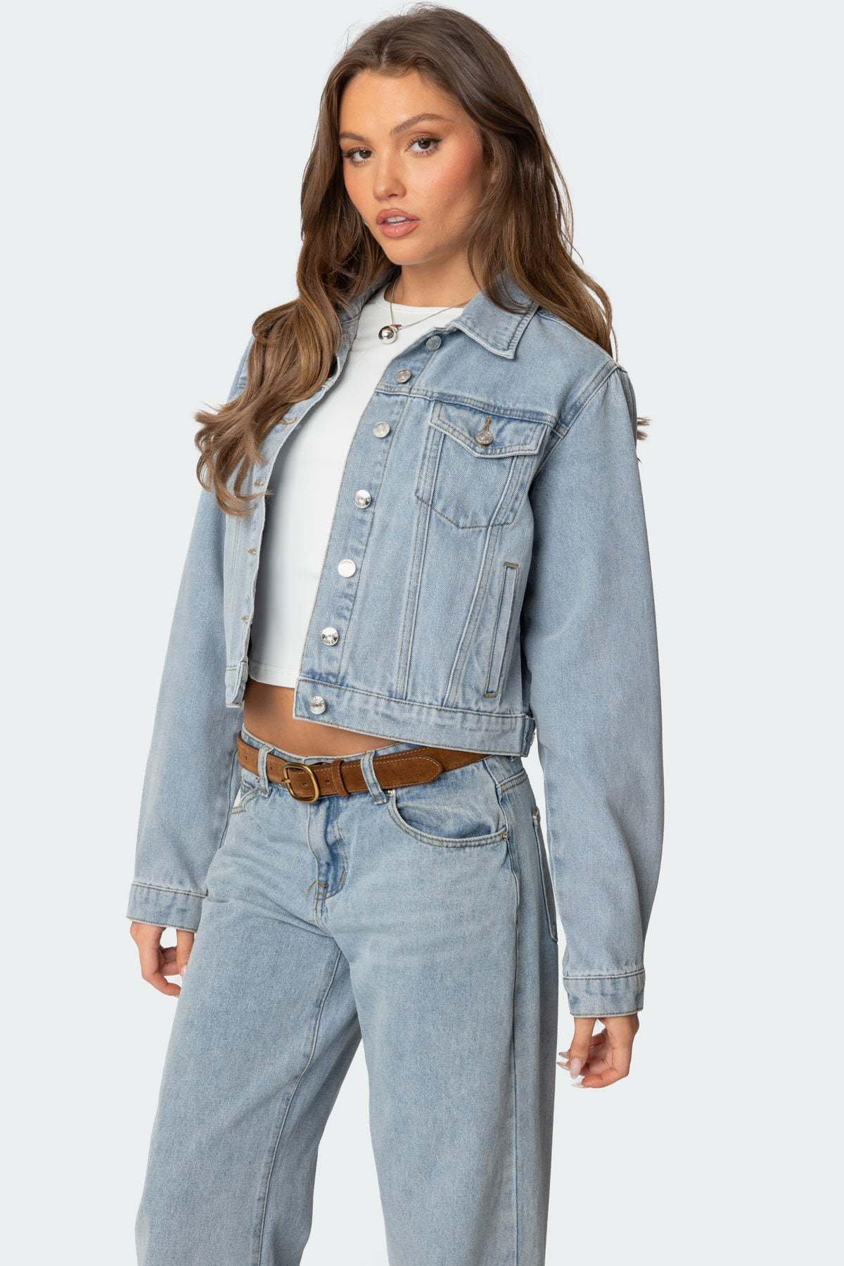 Barb Denim Jacket - LIGHT BLUE