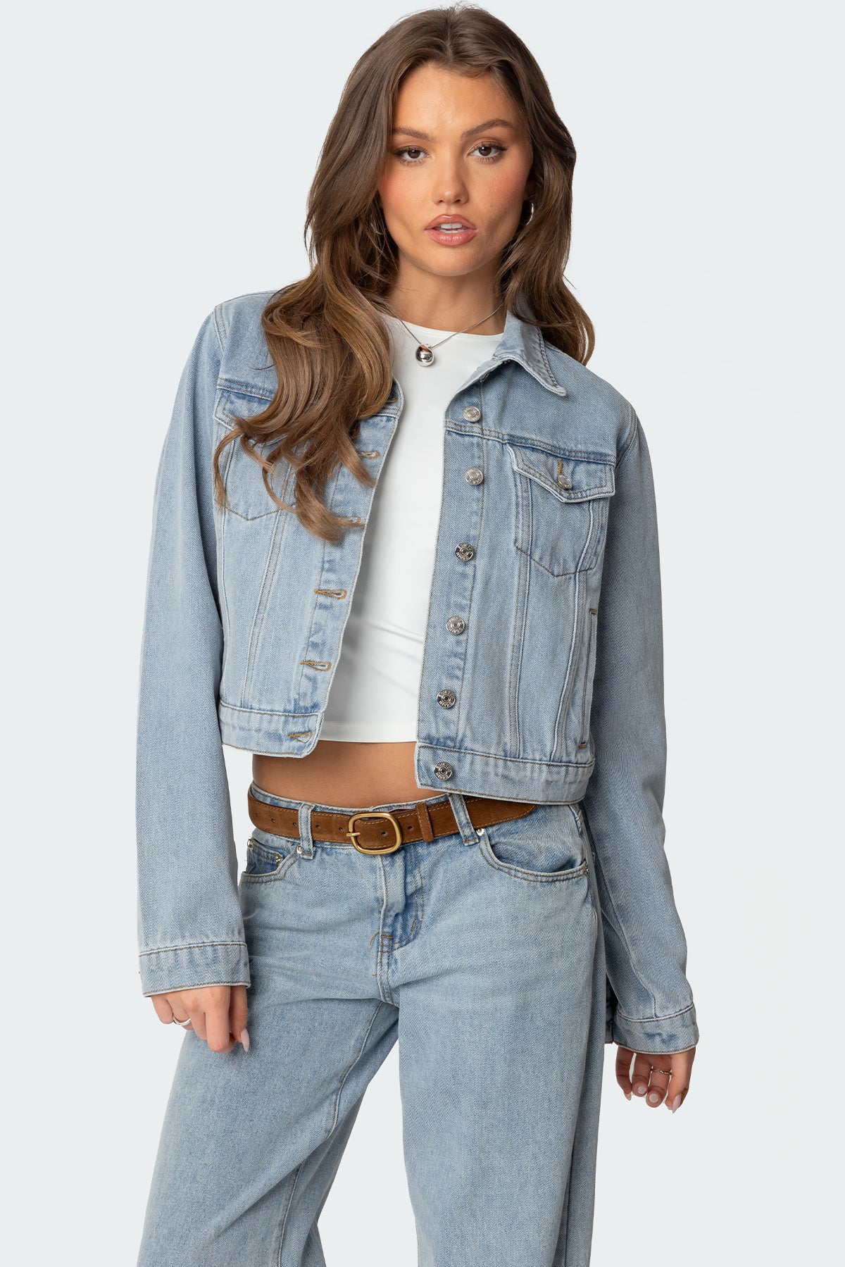 Barb Denim Jacket - LIGHT BLUE