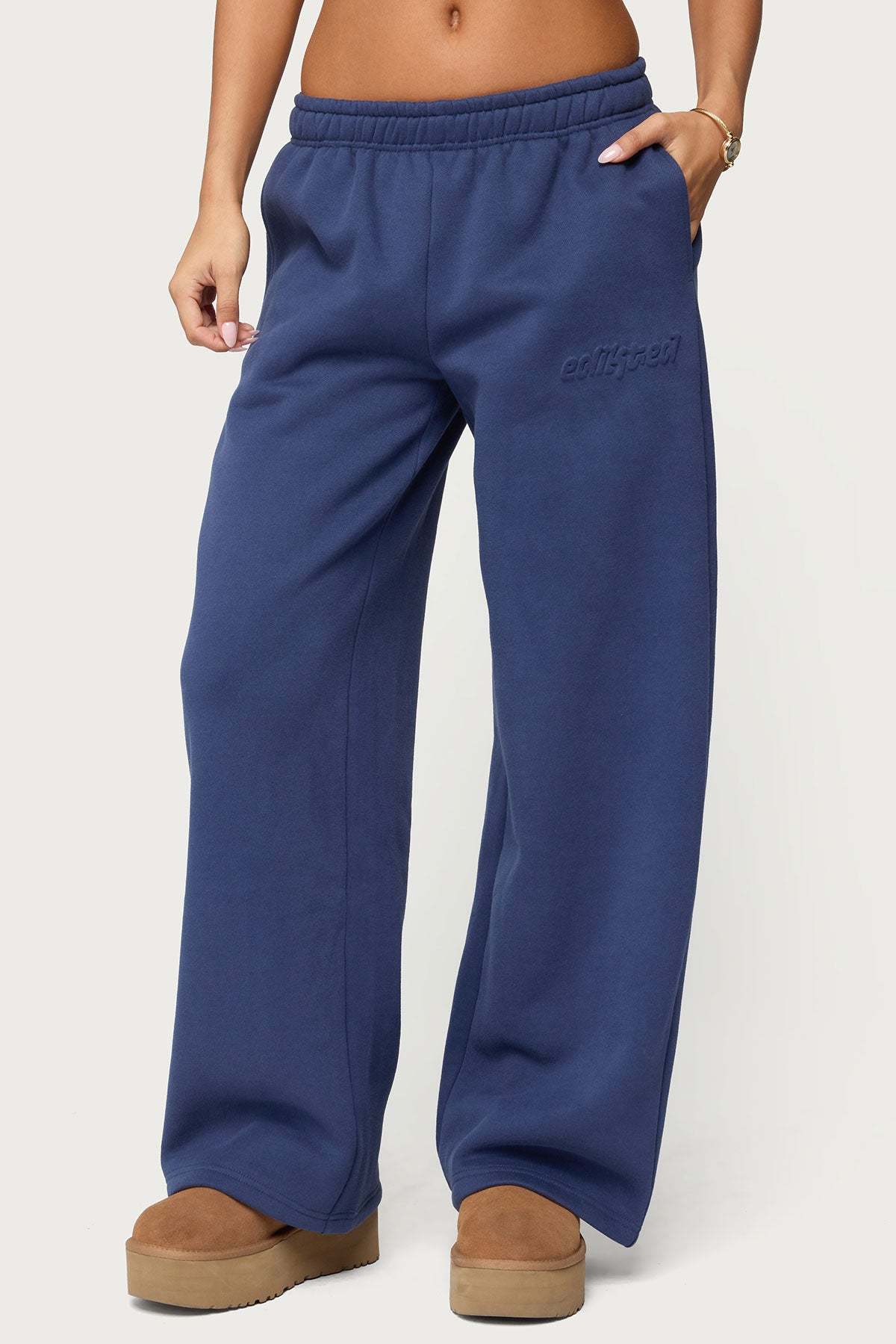 Totally Edikted Sweatpants - NAVY
