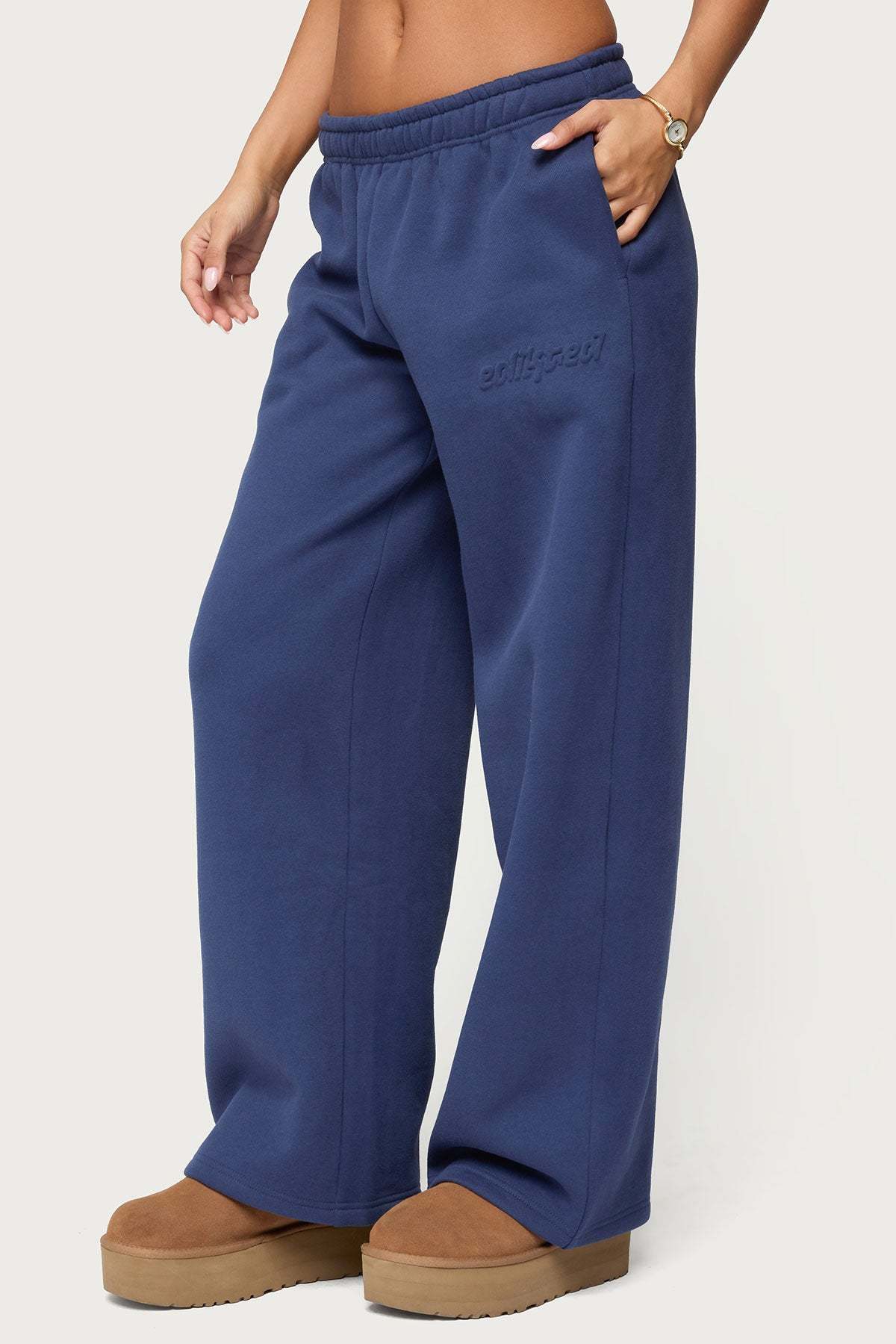 Totally Edikted Sweatpants - NAVY