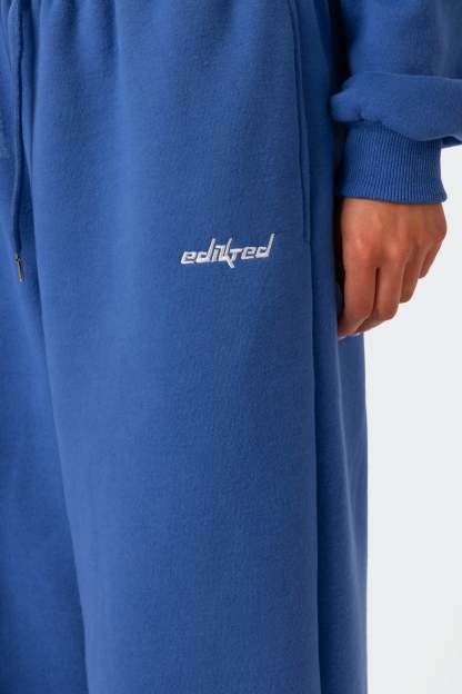 Brenna Low Rise Wide Sweatpants - BLUE