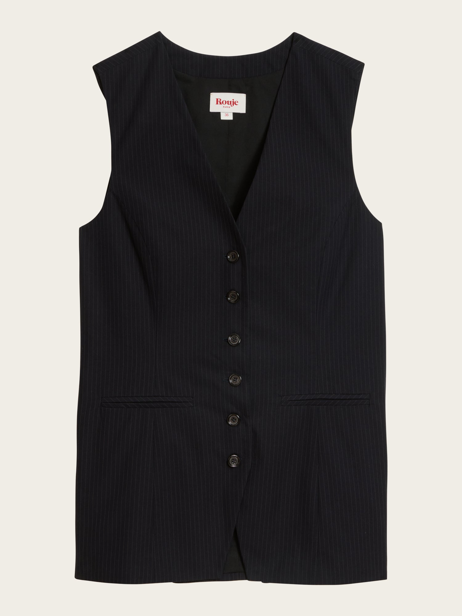 Gilet FABRICE - RAYURES NOIRES