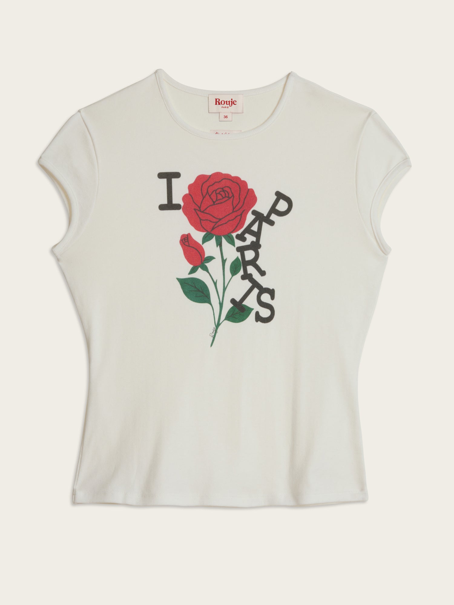 T-shirt FERGUS - ILOVEPARIS ÉCRU