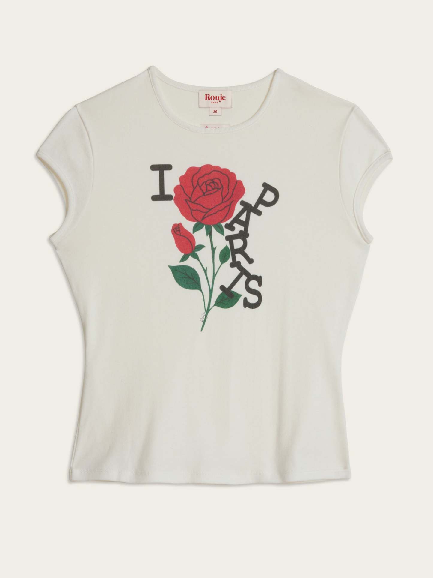 T-shirt FERGUS - ILOVEPARIS ÉCRU