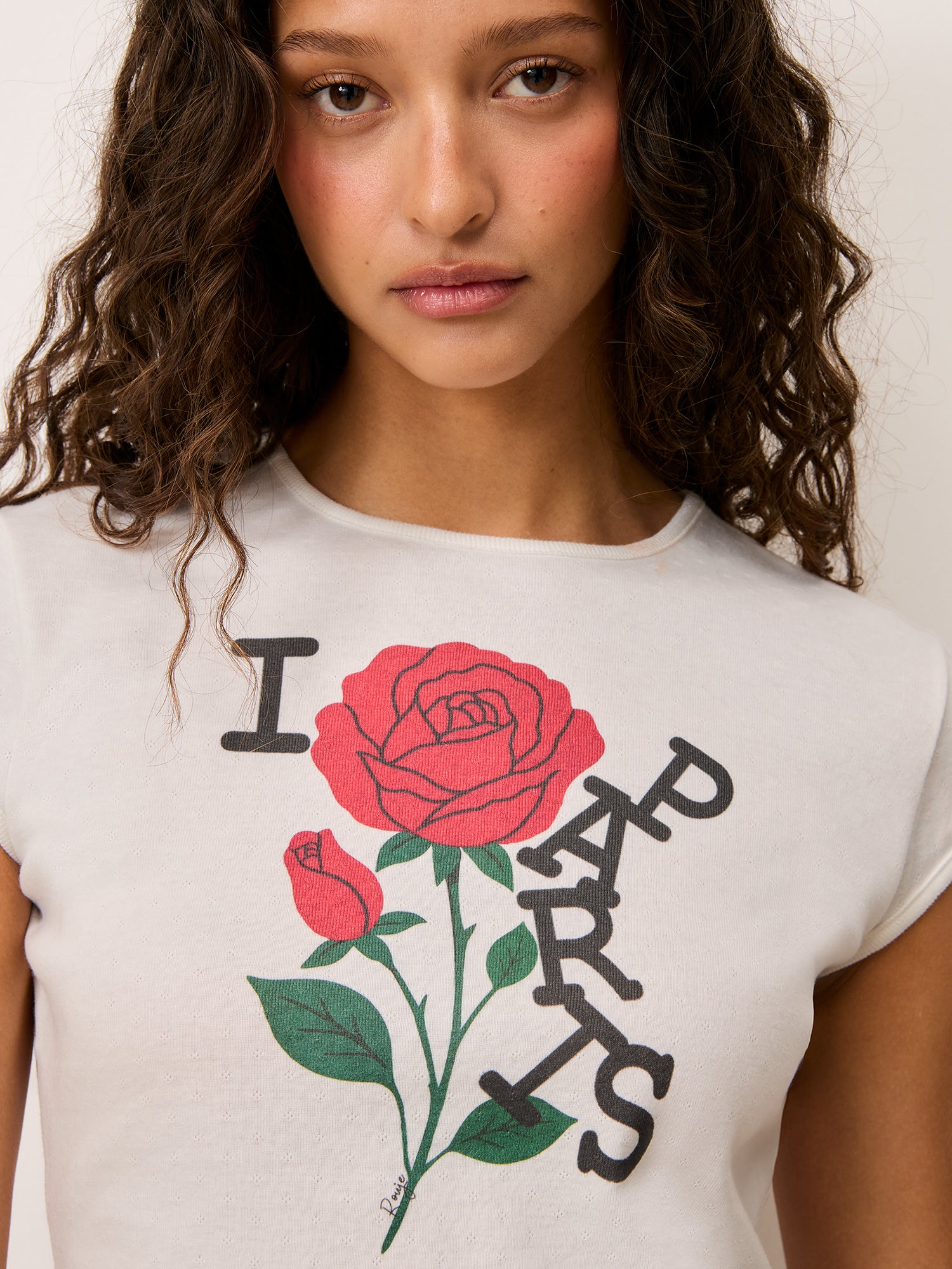 T-shirt FERGUS - ILOVEPARIS ÉCRU
