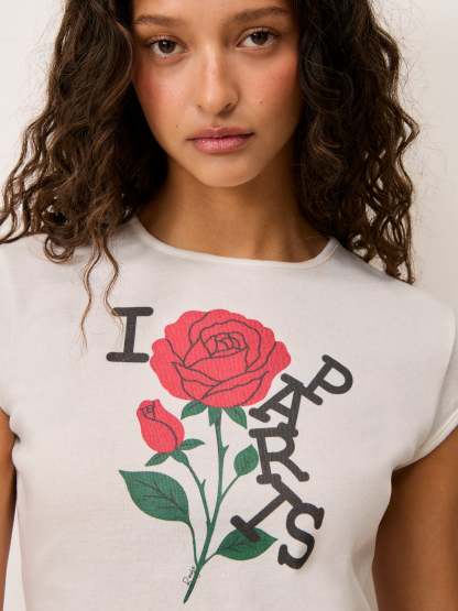 T-shirt FERGUS - ILOVEPARIS ÉCRU