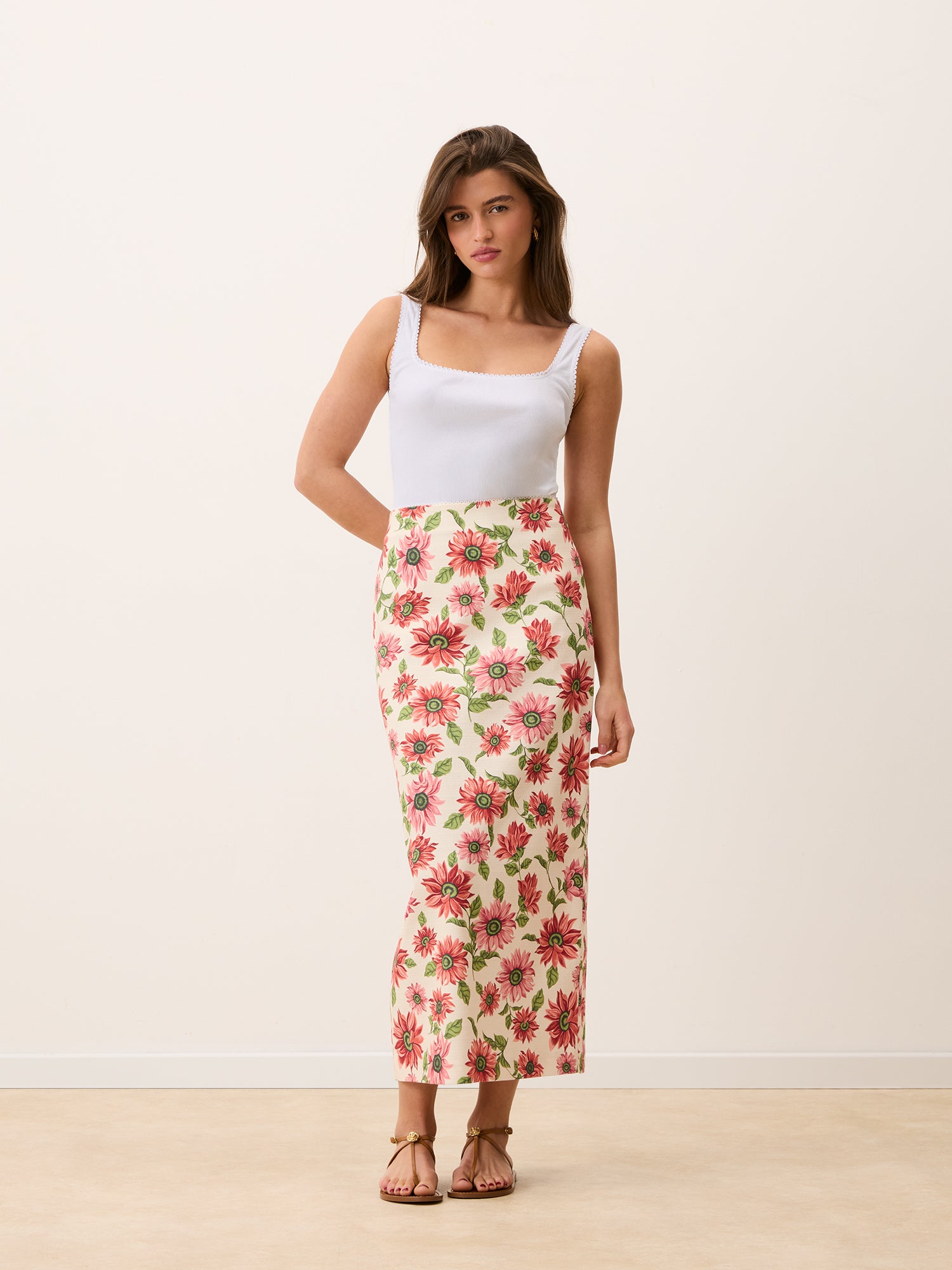 Jupe FRANCINE - SUNFLOWER ECRU